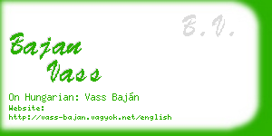 bajan vass business card